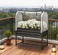 Metal Elevated Planter Box,Raised Garden Bed with Legs and Cover,with Bottom Shelf and Liner for Vegetables