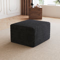 Sofa ottoman ,No Assembly Required,Black(Plush Corduroy Fabric)