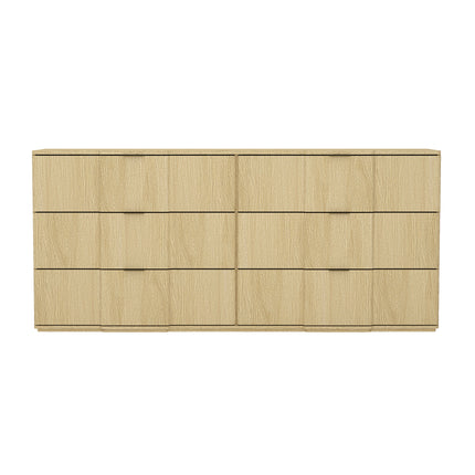 Dresser in Natural Oak and Gold
