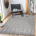 LOOM & LUXE Collection 8X10 White/White /Traditional Indoor/Outdoor Area Rug