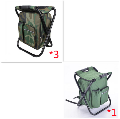 Multifunction Outdoor Folding Chair Ice Cooler Picnic Bags Camping Fishing Stool Backpacking Hunting Rest Chair - Eloy Royal