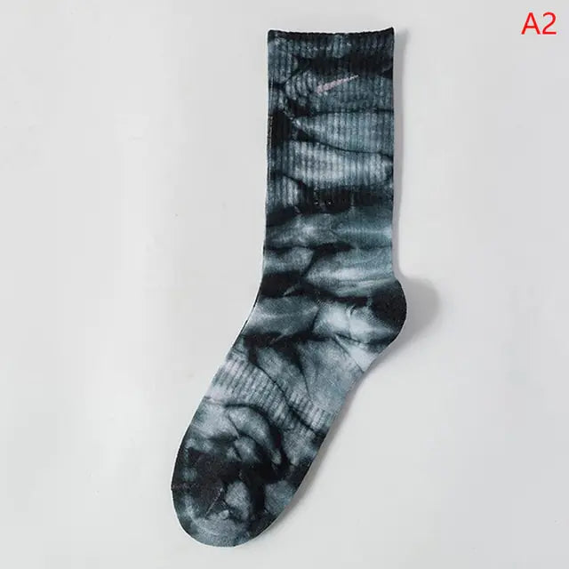 Women Tie-dye Middle Tube Socks - Eloy Royal