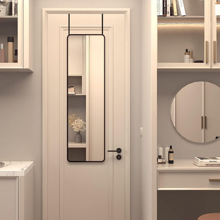 Black 47 x 14IN Door mirror.