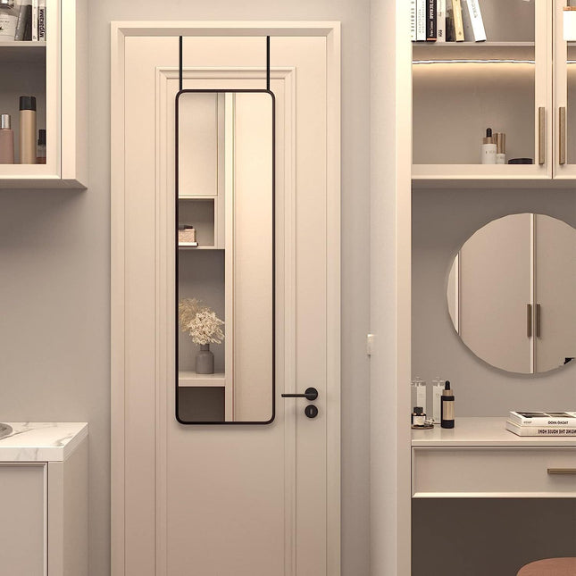 Black 47 x 14IN Door mirror.