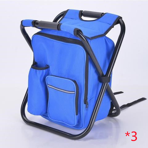 Multifunction Outdoor Folding Chair Ice Cooler Picnic Bags Camping Fishing Stool Backpacking Hunting Rest Chair - Eloy Royal