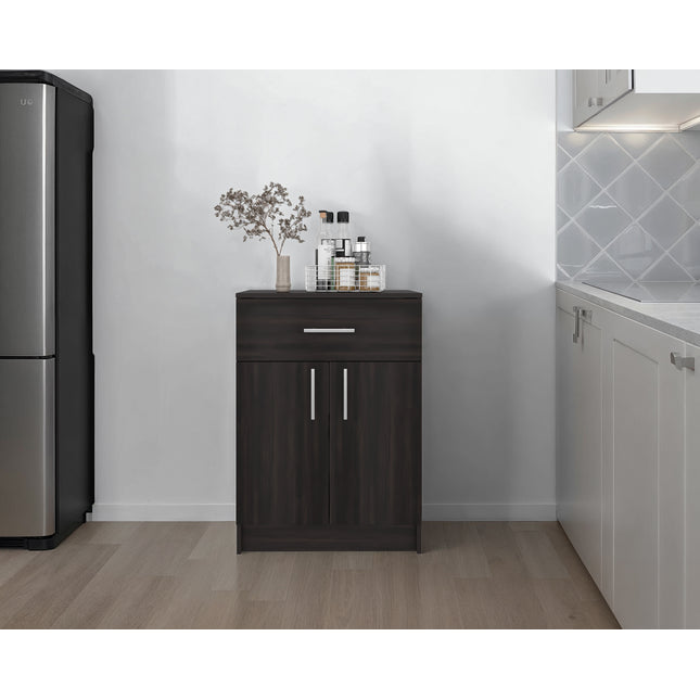 Cope kitchen Pantry in melamine with 2 doors and 1 drawer