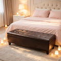 Contemporary Style Bench,Tufted Bench,Ottoman Storage Bench