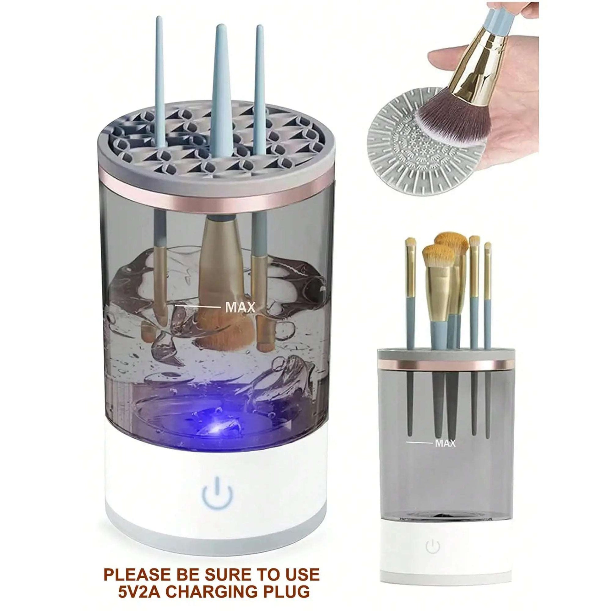 3-in-1 Automatic Makeup Brush Cleaning and Drying Stand