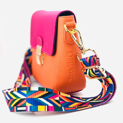 Tiny Leather Handbag -Watermelon/Orange (Option 1) - Eloy Royal