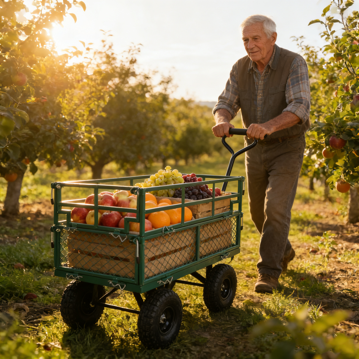 Wagon Cart Garden cart trucks make it easier to transport firewood