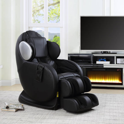 Pacari Black Leatherette Massage Chair