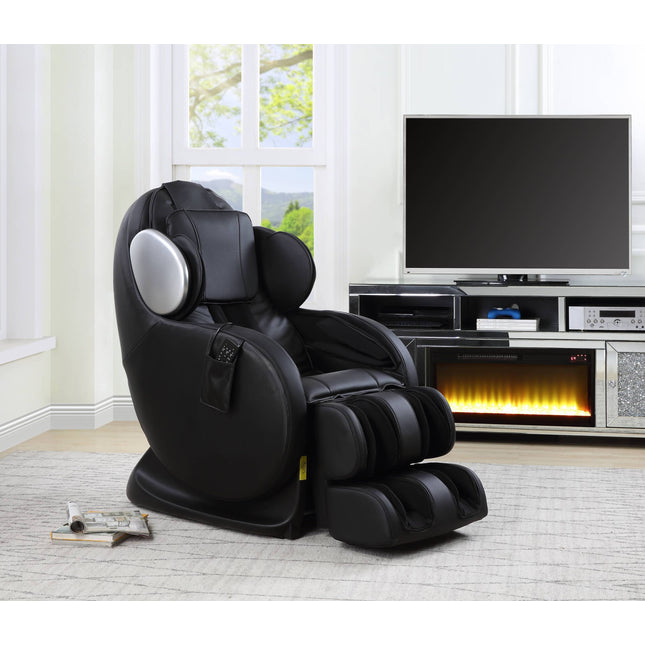 Pacari Black Leatherette Massage Chair