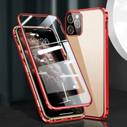 Metal Frame Snap Double-sided Glass Phone Case - Eloy Royal