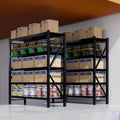 8000LBS Storage Shelves,79' W Garage Shelving Heavy Duty, 24' Deep Storage rack shelf, Steel Tall Industrial Shelving , 5 Tier Adjustable Standing Shelf for Warehouse / Shop 79'W x 24'D x 79'H Black