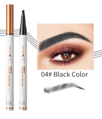 Four-fork Eyebrow Pencil Waterproof Sweat-proof Not Smudge