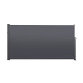 Retractable Patio Side Awning 118.1 in x 62.99 in, UV-Resistant Waterproof Privacy Screen for Garden, Balcony & Courtyard - Dark Grey Metal Frame
