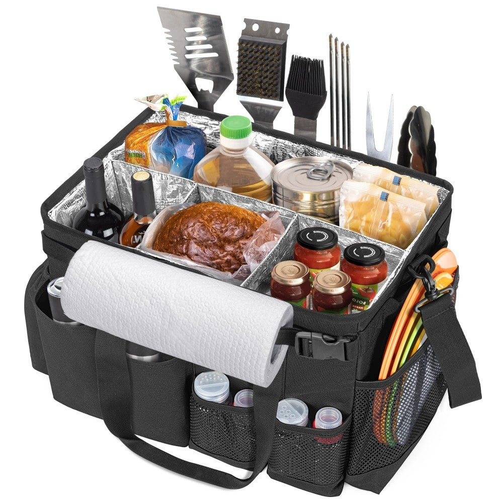 Picnic Bag Organizer for BBQ Supplies Tool