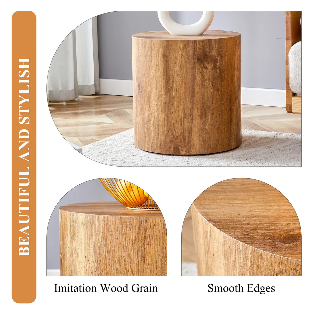 The cylindrical table with its patterned design can be easily integrated into a variety of interior styles, from coffee tables to small dining tables, workbenches or makeshift writing desks. - Eloy Royal