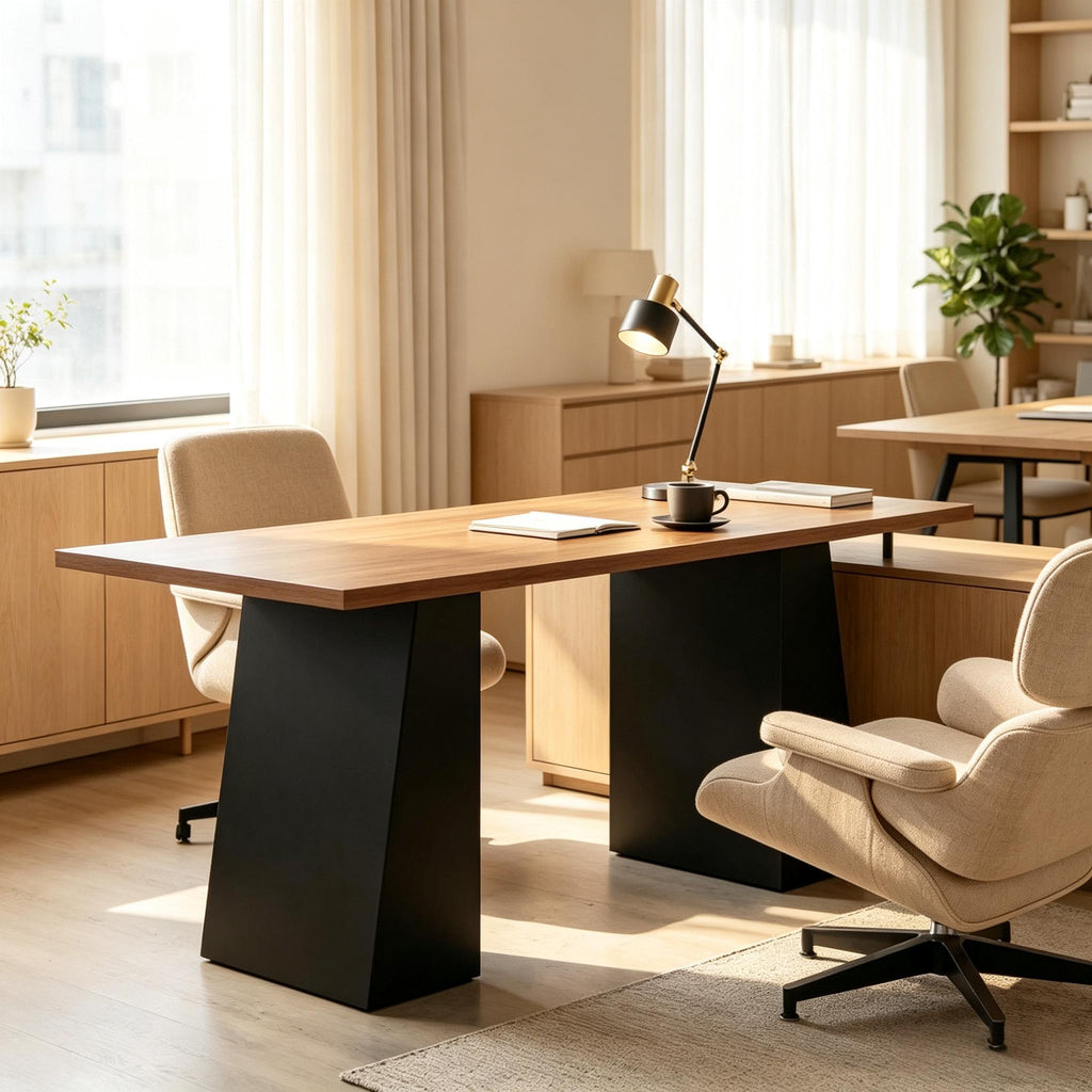 Contemporary Computer Desk,Modern Office Desk,Stylish Writing Table with Spacious Surface(Only 1pcs Computer Desk)
