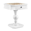 Galini White Finish Game Table