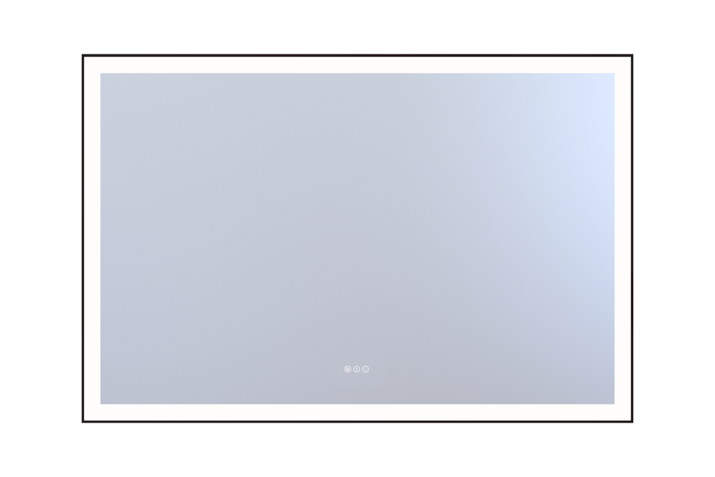 60*40in LED Mirror with Defogger & Dimmable, 3-Color Temperature (3000/4000/6000K), Closed Corner Frame, ETL Listed.