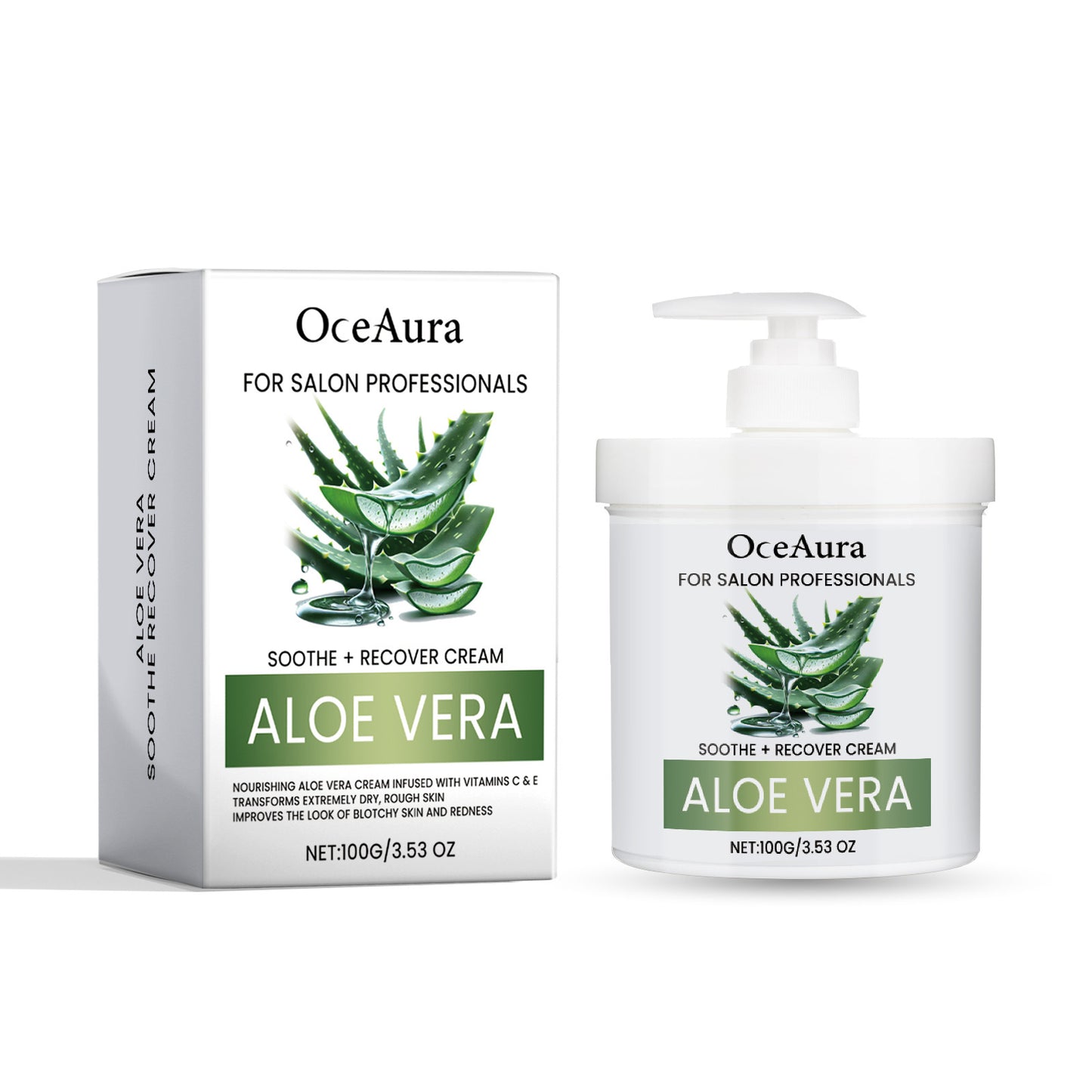 Aloe Repair Moisturizing Cream Soothing After Sun Exposure