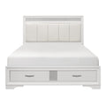 Bed California King Bedroom Engineered Wood White