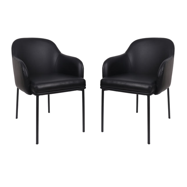 Armchair - Set of 2 in Black
