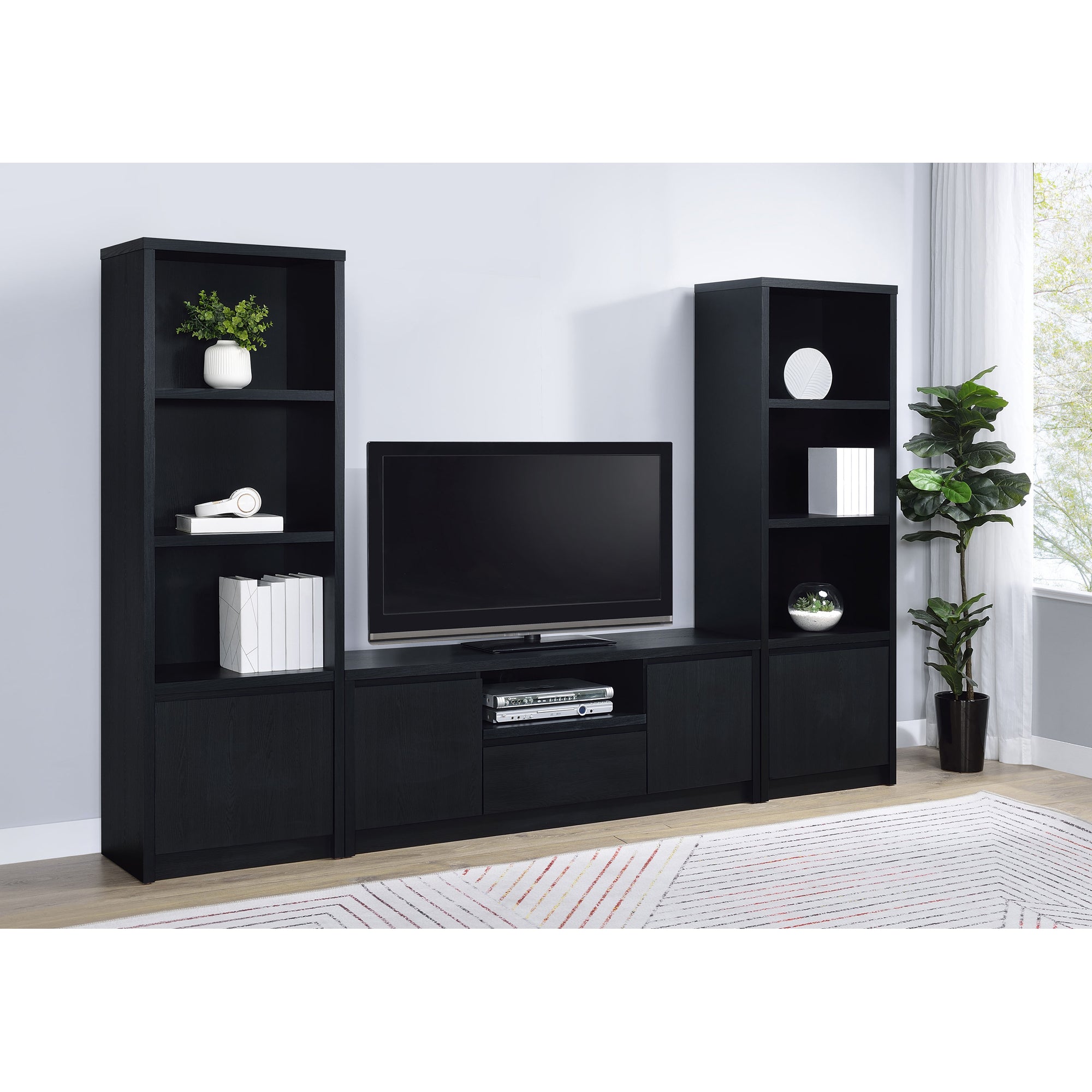 Sloat Black 3-piece Entertainment Center