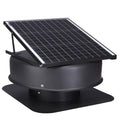 Solar Attic Fan, 42 W, 2800 CFM Large Air Flow Solar Roof Vent Fan, Low Noise and Weatherproof with 110V Smart Adapter, Ideal for Home, Greenhouse, Garage, Shop, RV, FCC Listed
