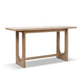 Turnkey 72' Modern Trestle Console Table Antique Natural Brown Reclaimed Pine Wood