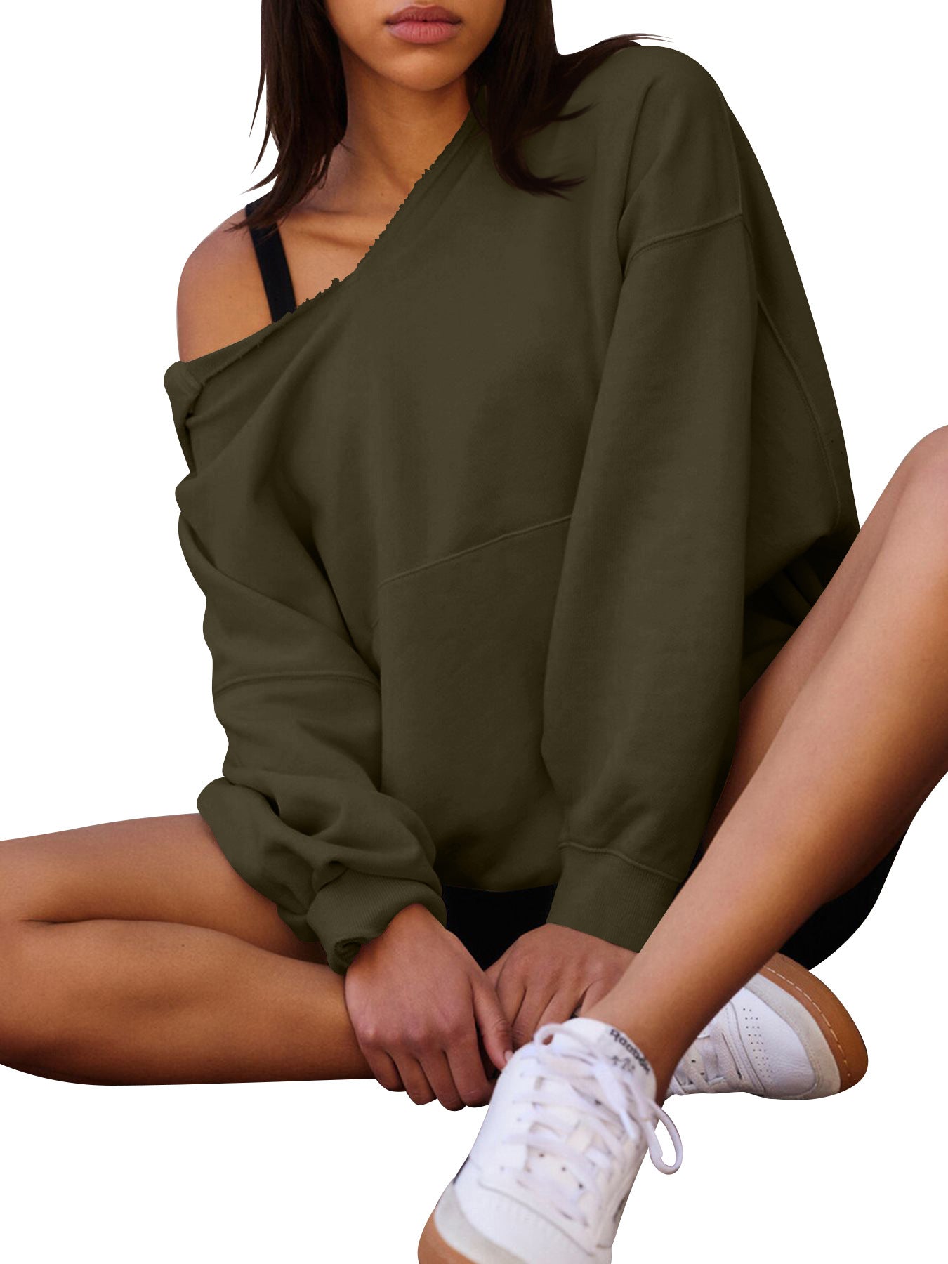 Women's Oversized Casual Hooded Pocket Sweatshirt