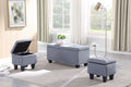 [VIDEO] Large Storage Ottoman Bench Set, 3 in 1 Combination Ottoman, Tufted Ottoman Linen Bench for Living Room, Entryway, Hallway, Bedroom Support 250lbs