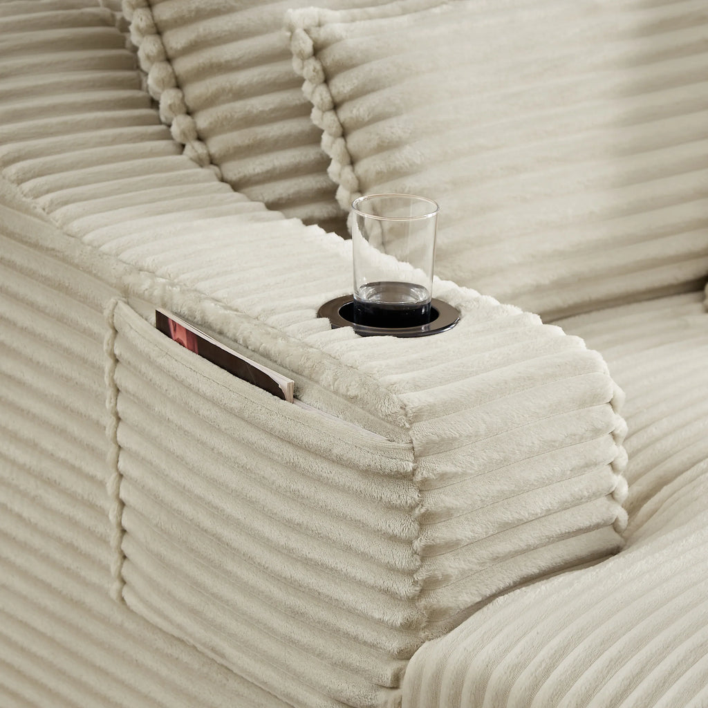 47.24 inch modern comfortable cushioned compression sofa with unique cushion design, lounge chair for living room, bedroom, apartment, office, camel - Eloy Royal