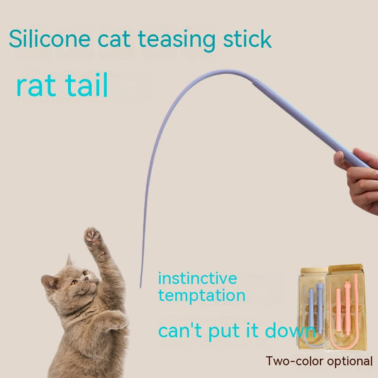 Silicone Cat Playing Rod Simulation Mouse Catching Can Be Replaced - Eloy Royal