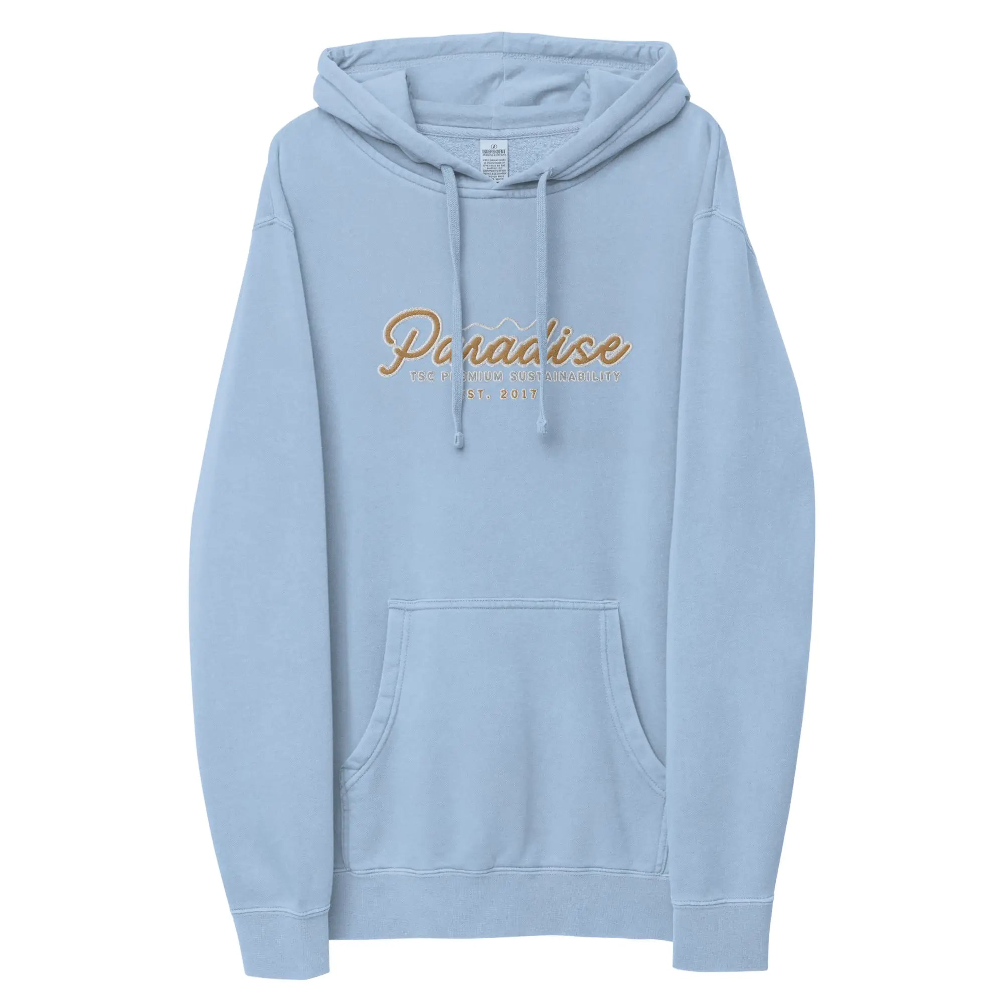 Men's Premium TSC Paradise Embroidered Hoodie Pigment Light Blue M