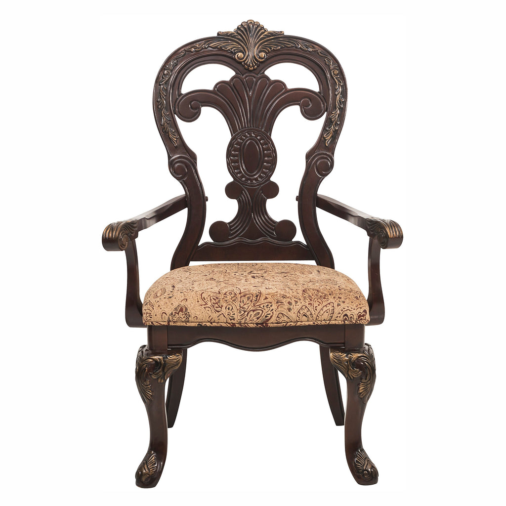 Arm Chairs Dining Room Wood Veneer Traditional Multi-color Set of 4