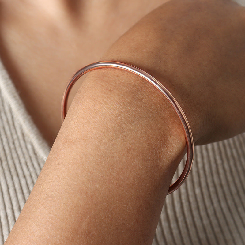 Women's French Colorless Retro Plain Ring Bracelet