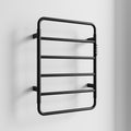18.7' Heated Towel Rack for Bathroom,Wall Mounted with Intelligent Touch Screen Timer, 6-Bar Towel Warmer, 304 Stainless Steel Polished, Plug-in/Hard-Wired