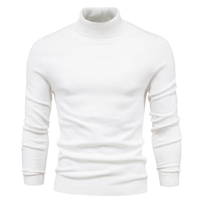 High Neck Men's Casual Knit Sweater