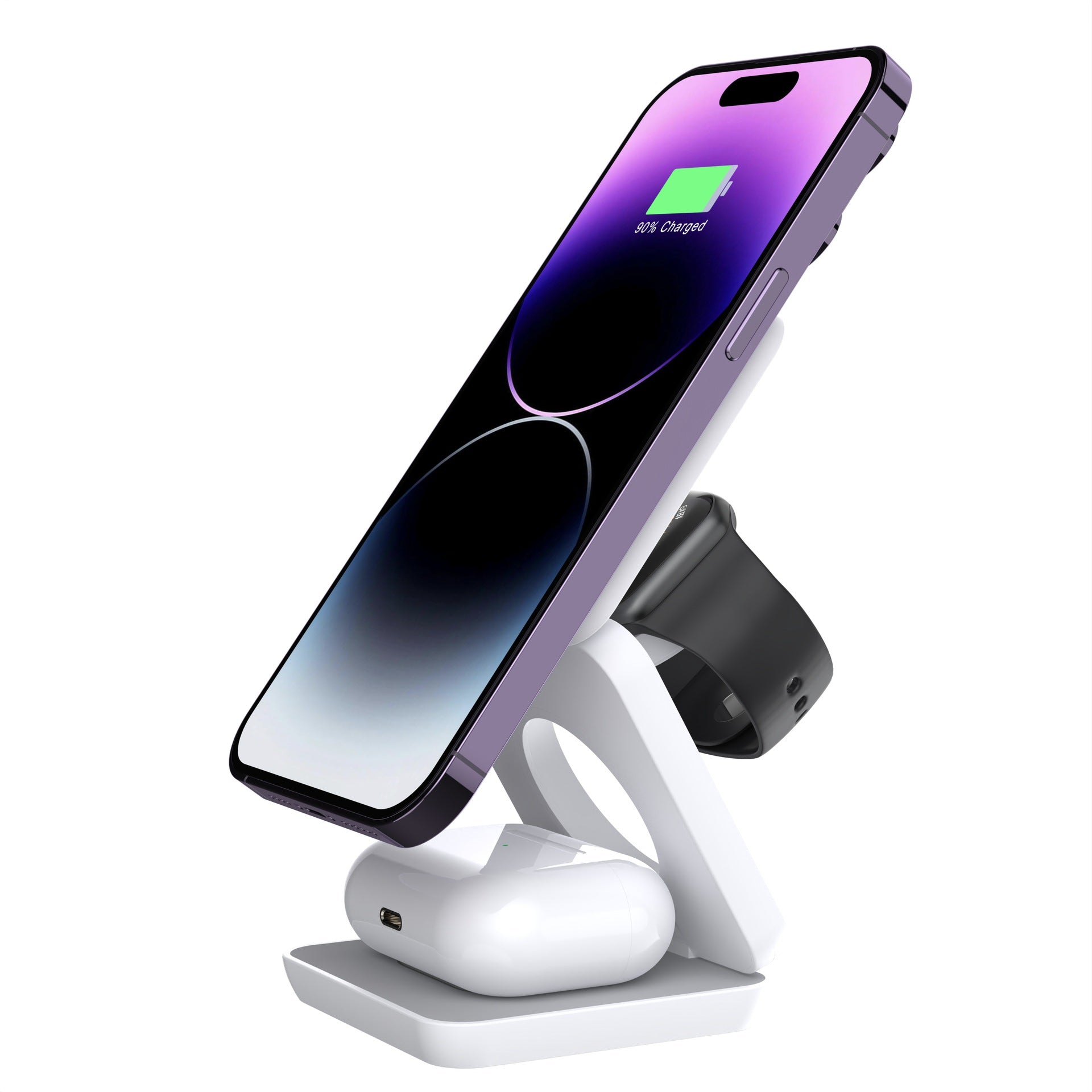 Folding Three-in-one Wireless Charger Portable Magnetic Suction - Eloy Royal