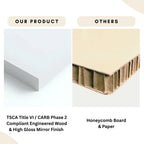 Modern 47'L Swivel Top Desk-High Gloss White - Eloy Royal