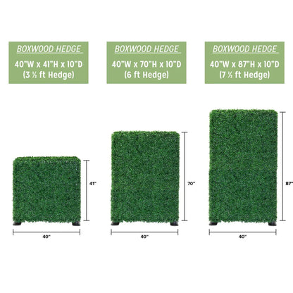 Artificial Boxwood Freestanding Hedge (3 Sizes)