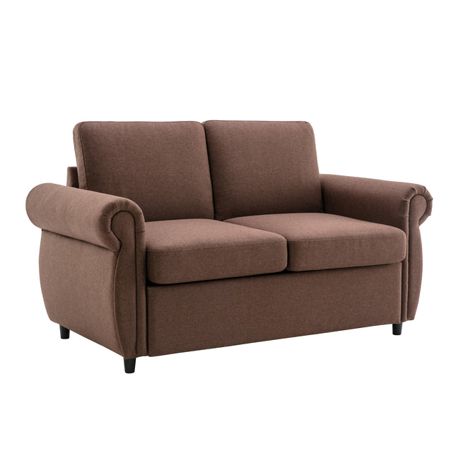 Orisfur Pull Out Sofa Bed Loveseat Sleeper with Twin Size Memory Mattress