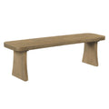 Indoor Pine Dining Bench, 62.9''L Solid Wood Seating, 350lbs Weight Capacity, Fits 3 People for Kitchen, Dining Room & Living Space