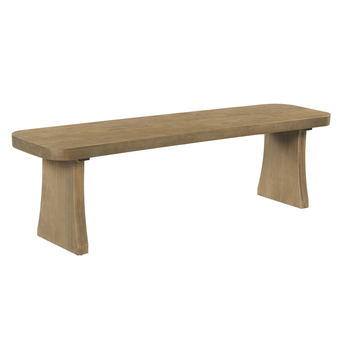 Indoor Pine Dining Bench, 62.9''L Solid Wood Seating, 350lbs Weight Capacity, Fits 3 People for Kitchen, Dining Room & Living Space