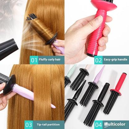 Hair Curling Comb Fluffy Air Long Handle Styling Comb