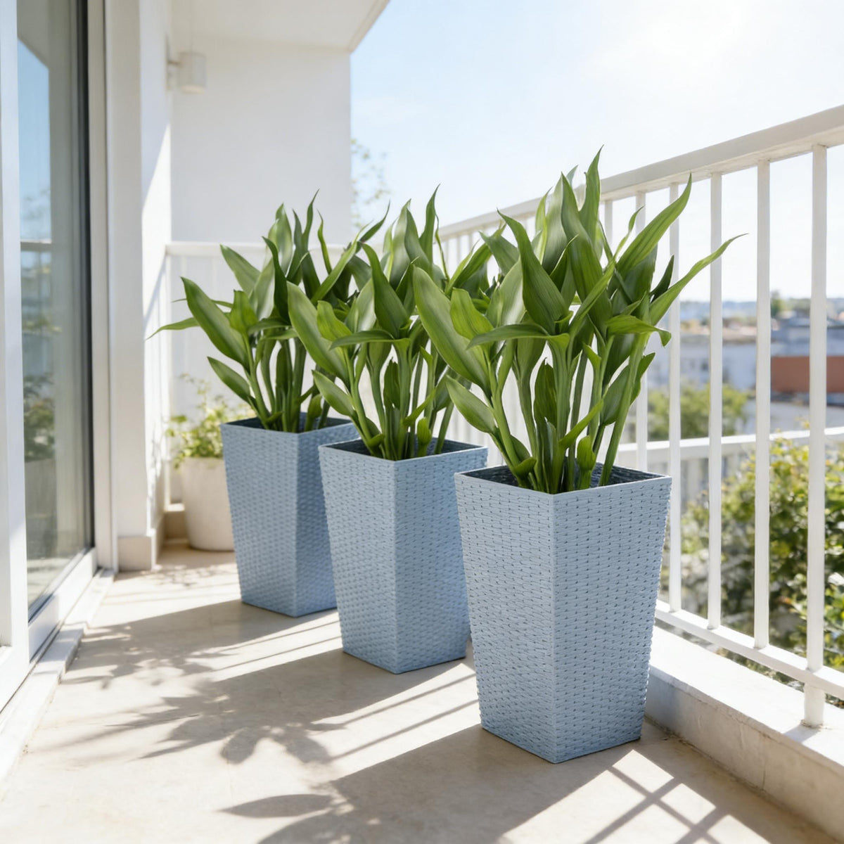 Plants Box Set of 3,Tall Planters Box,Plant Pots