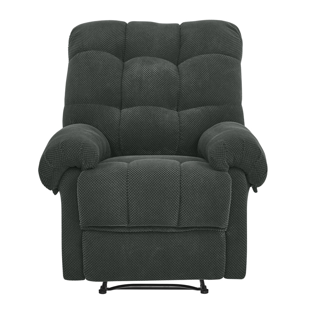Manual Recliner, Living Room Seating, Reading Chair, Padded Footrest, Home Theater Seating, Ergonomic Lounge Chair, Soft Fabric Recliner.