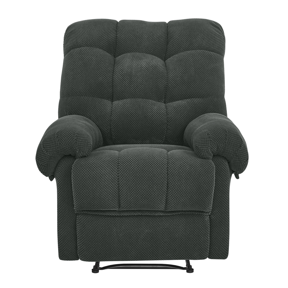 Manual Recliner, Living Room Seating, Reading Chair, Padded Footrest, Home Theater Seating, Ergonomic Lounge Chair, Soft Fabric Recliner.